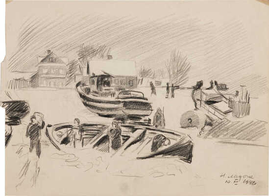 Титов Иван Филиппович. На Ладоге 10 декабря 1942 г.